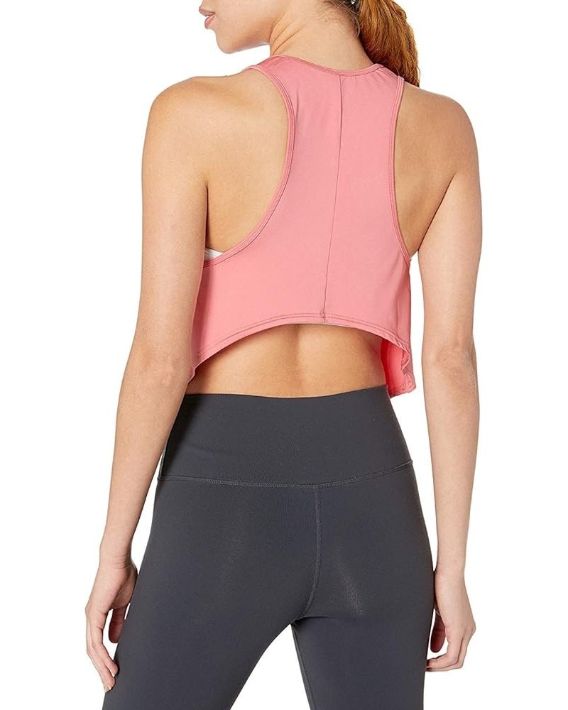 Cropped Workout Tops Open Back Shirts Racerback Athletic Tank Tops for Women Indian Red $10.39 Activewear