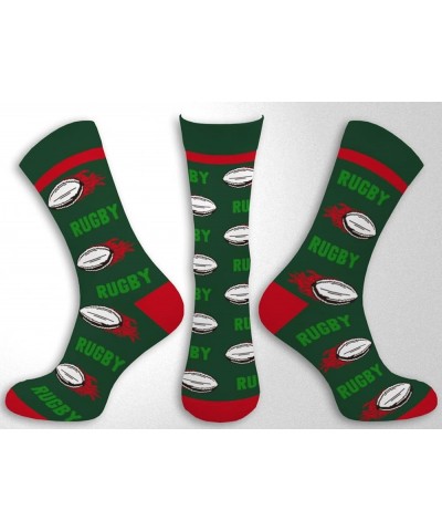 Sports-Themed Socks Large, Shoe Size 9-12 Rugby $8.61 Socks