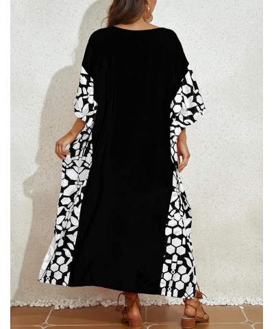 Bathing Suit Cover Ups for Women Caftan Dresses Cover Ups for Swimwear Long Maxi Dress Black $19.24 Swimsuits