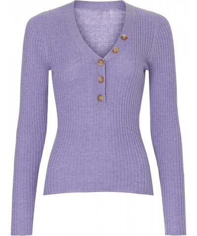 RTR Design Collective Purple Henley Purple $24.00 Sweaters