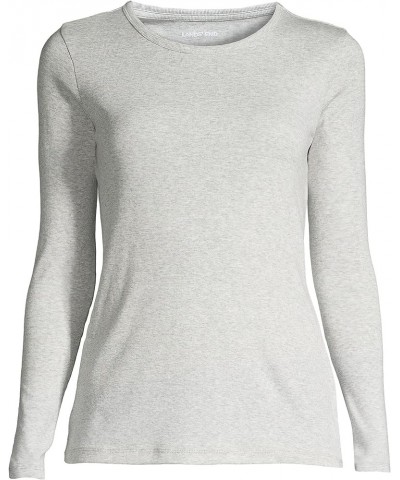 Women's Long Sleeve Crew Neck T-Shirt Classic Gray Heather $15.06 T-Shirts