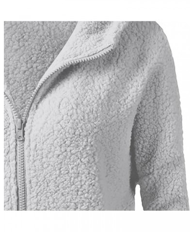 Women's Sherpa Fleece Jacket Plus Size Hooded Winter Warm Teddy Coat Zip Up Soft Fluffy Hoodies Jackets With Pockets 10-light...