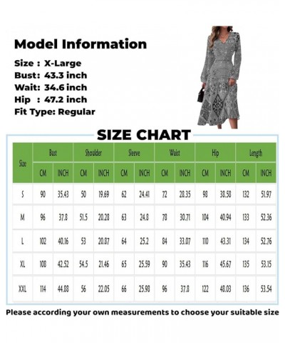 Wedding Guest Dresses for Women, Womens Trendy Solid Color Beautiful Long Dress Sexy V-Neck Long Sleeve Party Dresses 03-sky ...