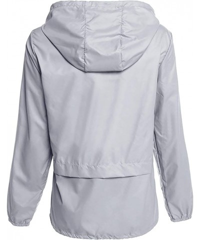 Lightweight Rain Jacket Women Raincoat for Women Packable Rain Coat Windbreaker Rain Jackets Waterproof with Hood Plus Solid ...