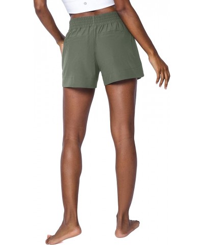 Stretch Woven Lightweight Walking Shorts with Side Pockets Shadow Zipper Pocket $14.75 Shorts