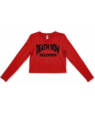 Death Row Records Core Logo Tee, 100% Cotton T-Shirt with Large Front Print Red (Crop L/S Core Logo) $18.00 T-Shirts