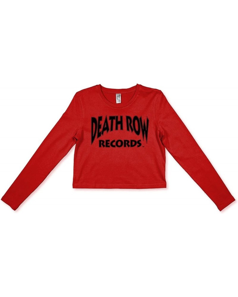 Death Row Records Core Logo Tee, 100% Cotton T-Shirt with Large Front Print Red (Crop L/S Core Logo) $18.00 T-Shirts