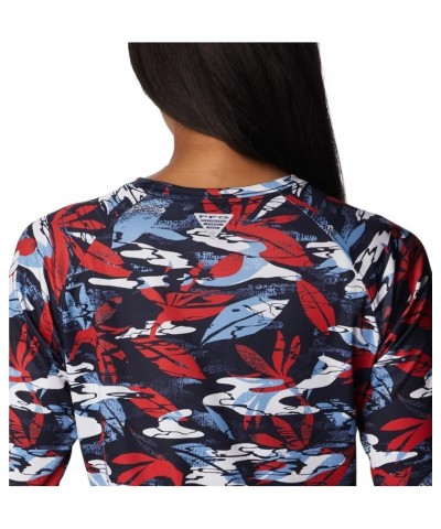 Women's Super Tidal Tee Long Sleeve Red Spark Shorebreak $22.24 Activewear