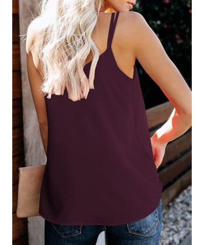 Womens Summer Tops Flattering Tank Top Fashion Camisole Loose Fit Womens Tops with Cute Printing A-maroon $8.84 Tanks