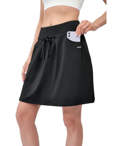 Women's Lightweight Athletic Skirts - Performance Golf Tennis Loose Fit Skort - Activewear Running Workout Sports Skirt Black...