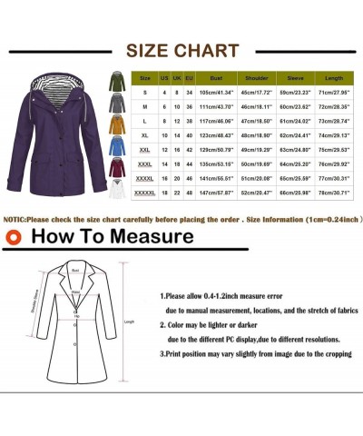 Rain Jackets for Women Waterproof Raincoat Women Waterproof Long Hooded Trench Coats Lined Windbreaker Travel Jacket 01-army ...