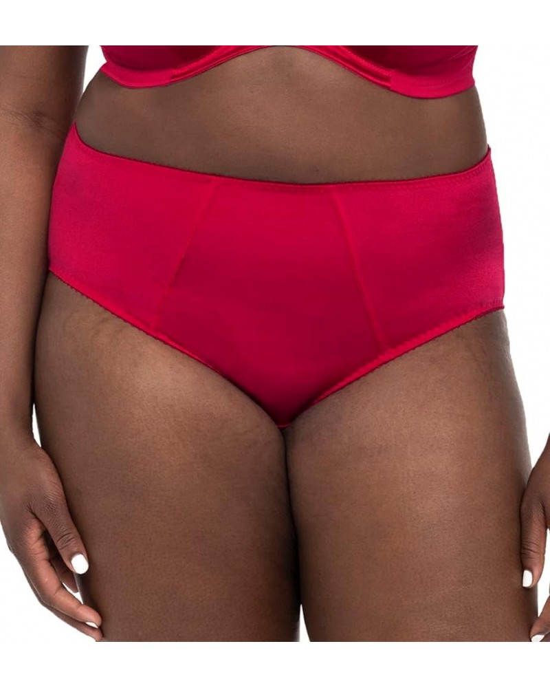 Women's Plus Size Keira Full Coverage Brief Crimson $7.32 Lingerie