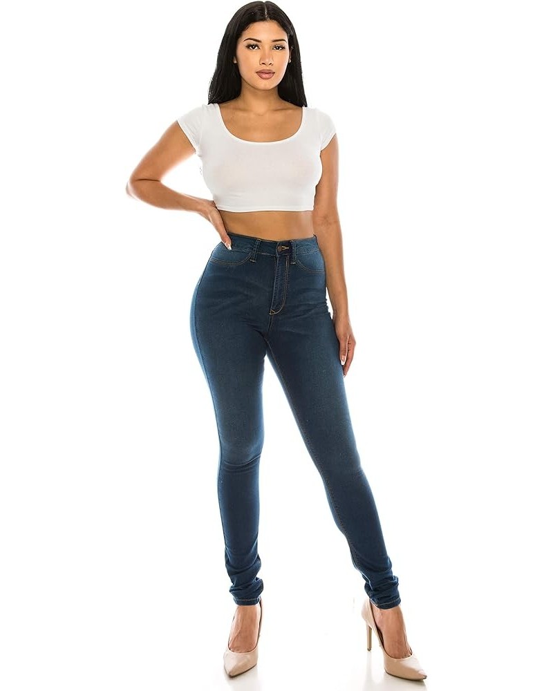 Aphrodite High Waisted Jeans for Women – Basic High Rise Waist Skinny Slim Fit Stretch Denim Pants 4367 / Medium Blue $20.14 ...