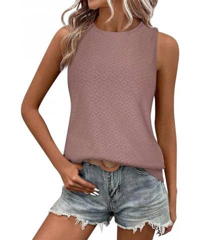 Tank Top for Women Trendy Summer Sleeveless Vest Shirts Casual Solid Tees Lightweight Ladies Blouses Vacation Outfits L-light...