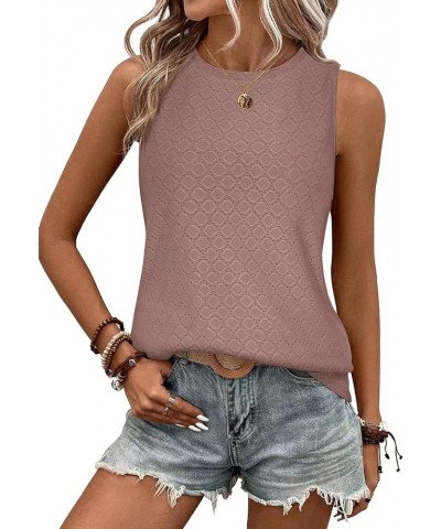 Tank Top for Women Trendy Summer Sleeveless Vest Shirts Casual Solid Tees Lightweight Ladies Blouses Vacation Outfits L-light...