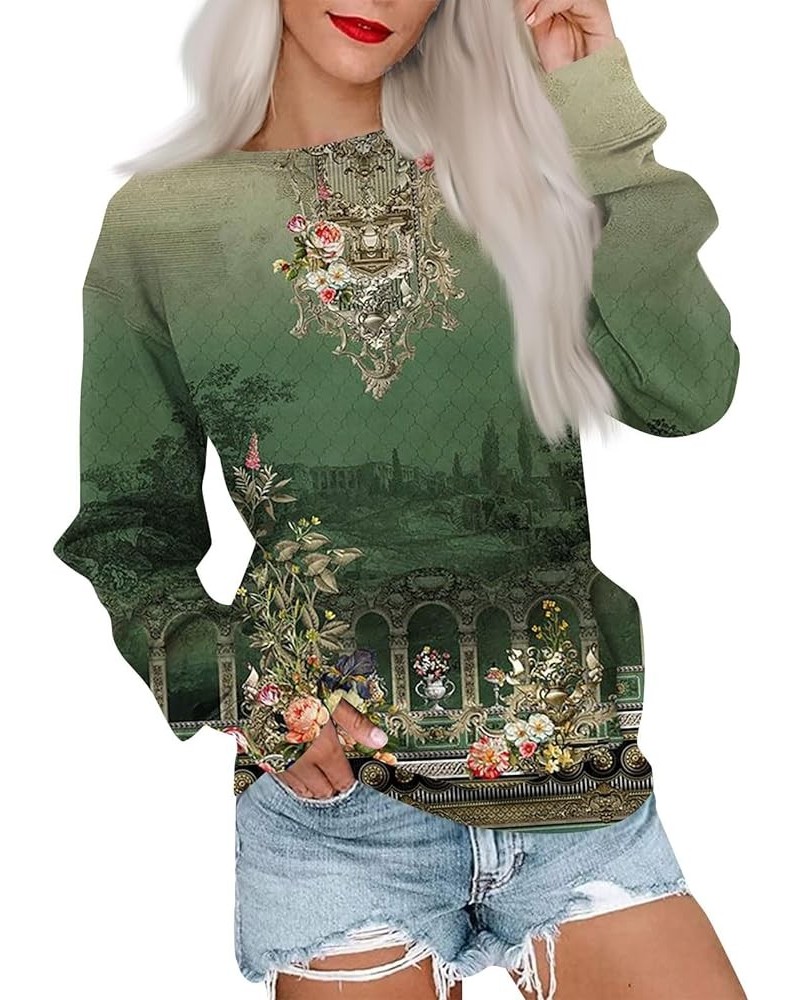 Sweatshirts For Women Trendy 2023 Long Sleeve Butterfly Printed Hoodies Y2kTeen Girls Loose Sweatshirt With Pocket C-green $9...