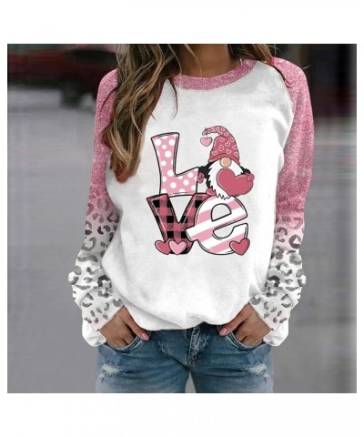 Womens Funny Letter Print Sweatshirt Crew Neck Long Sleeve Pullover Gnomes Graphic Shirt Tops Valentines Day Outfits Clothing...