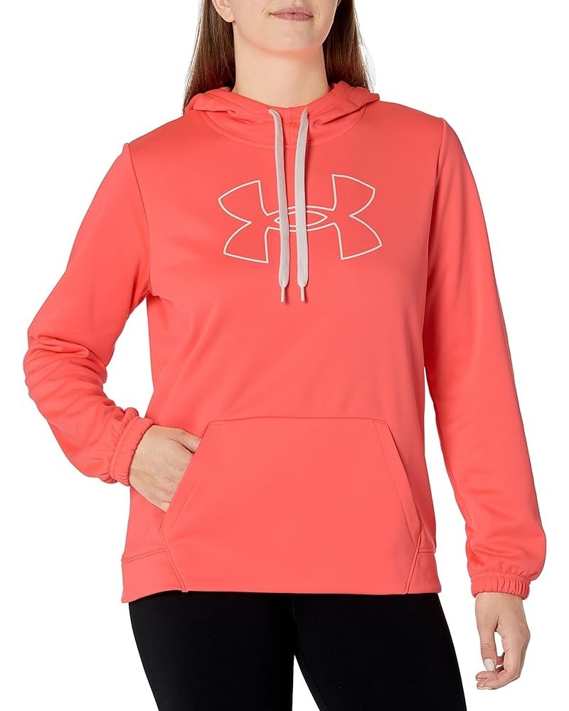 Women's Fleece Otln Big Logo Hoodie Brilliance (819)/White $15.60 Activewear