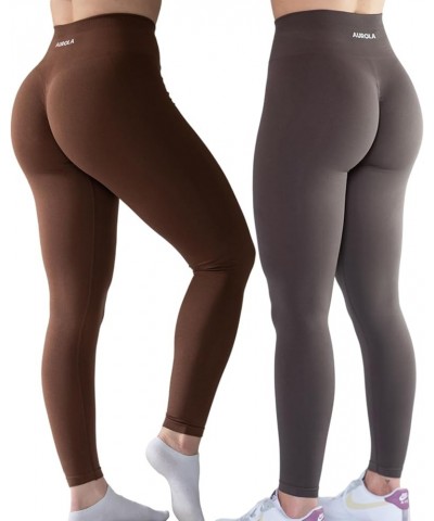 Workout Leggings for Women Seamless Scrunch Tights Tummy Control Gym Fitness Girl Sport Active Yoga Pants Intensify Set (Ches...