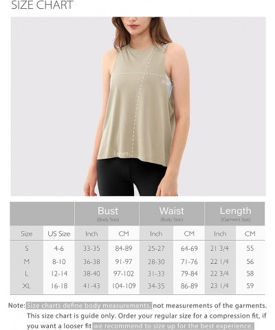 3-Pack Loose Tank Tops for Women Sleeveless Gym Athletic Workout Tops Yoga Shirts Army Green (Long)-1 Pack $13.99 Activewear