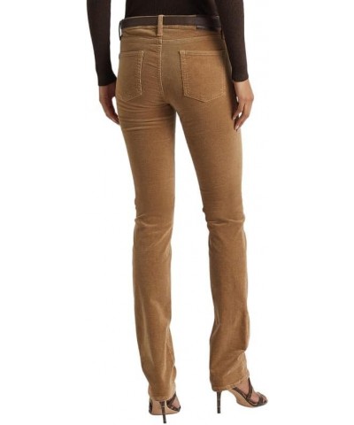 Women's Stretch Corduroy Mid-Rise Straight Pants Light Truffle $40.85 Pants