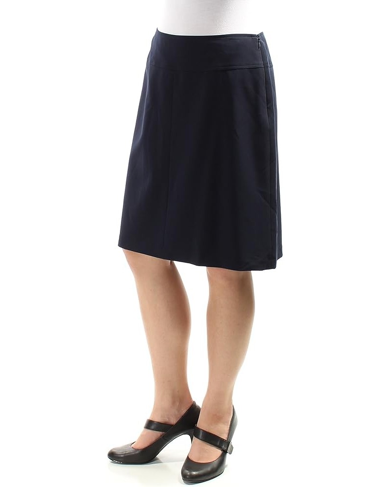 Women's Solid Straight Basic Skirt Midnight $15.89 Skirts