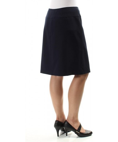 Women's Solid Straight Basic Skirt Midnight $15.89 Skirts