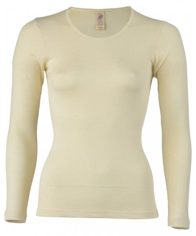 Women's Thermal Base Layer Top - Lightweight Moisture Wicking Organic Merino Wool Silk Undershirt Natural $38.68 Lingerie