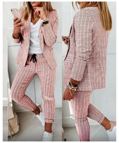 Womens Business Work Suit Set Open Front Blazer and Pants for Office Lady Slim Fit Elastic Pant 2 Piece Outfits A02 $35.18 Suits