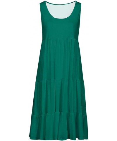 Summer Dresses for Women 2024 Vacation Trendy Dresses Solid Color Sleeveless Casual Mini Dress Soft Loose Fit Dresses 07light...