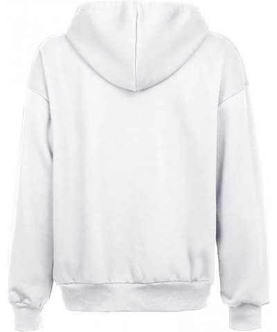 Lightweight Zip Up Hoodies For Women Fall Fashion Long Sleeve Hooded Sweatshirt With Pockets Thin Jacket y2k Clothes G05-whit...