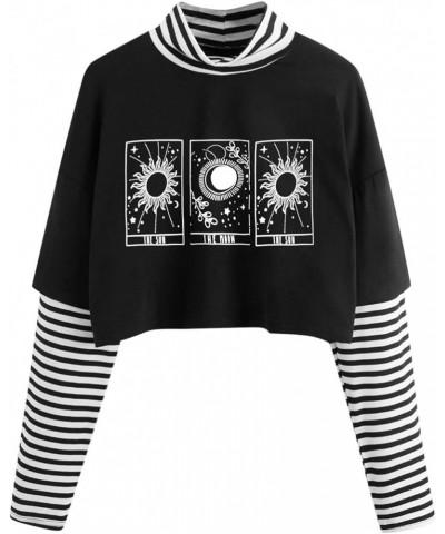 Cute Sunflower Hoodie Women Crop Tops Long Sleeve Hooded Sweatshirt Blouse Tops White 14 $5.87 Hoodies & Sweatshirts