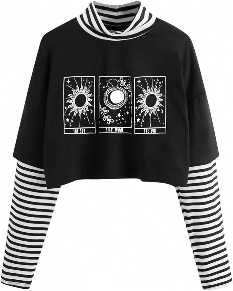 Cute Sunflower Hoodie Women Crop Tops Long Sleeve Hooded Sweatshirt Blouse Tops White 14 $5.87 Hoodies & Sweatshirts