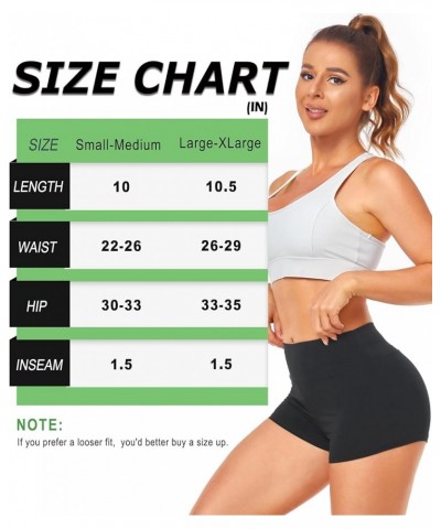 Biker Shorts for Women-High Waisted 3" Soft Gym Yoga Shorts Workout Booty Spandex Shorts for Women 6-grey $7.66 Activewear