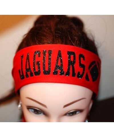 DESIGN YOUR OWN CUSTOM TIE FOOTBALL HEADBAND - GLITTER LETTERS - FOOTBALL (RED TIE DYE) Red $9.00 Activewear
