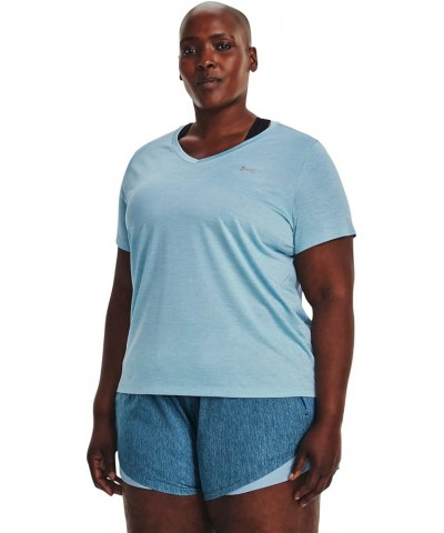 Women's Tech Short-Sleeve V-Neck-Twist (490) Blizzard / White / Metallic Silver 2X $13.80 Activewear