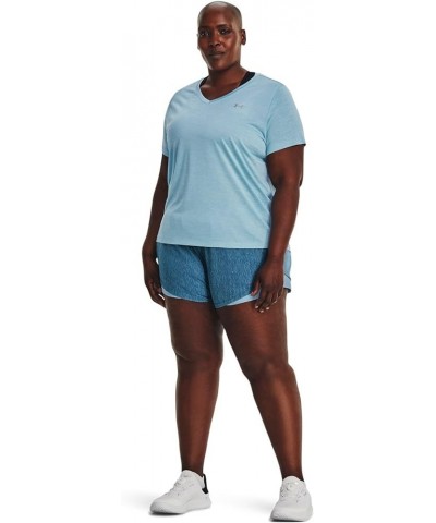 Women's Tech Short-Sleeve V-Neck-Twist (490) Blizzard / White / Metallic Silver 2X $13.80 Activewear