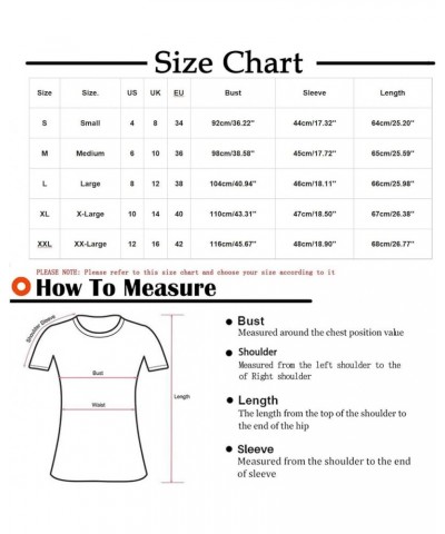 Womens Summer Tops 2024 Dressy Casual 3/4 Sleeve Blouses Landscape Painting Patterns Graphic Tee Shirts Pullover Work Shirts ...