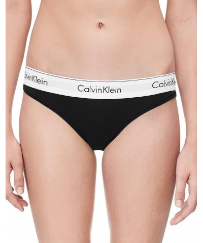 Women's Modern Cotton Stretch Bikini Panty Black $10.67 Lingerie