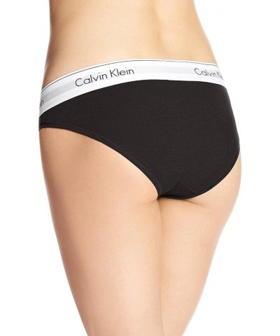 Women's Modern Cotton Stretch Bikini Panty Black $10.67 Lingerie