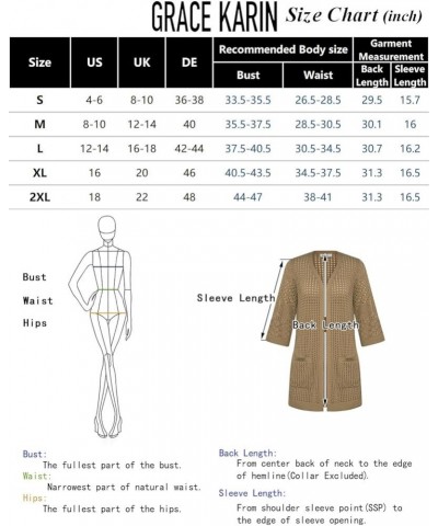 2024 Summer Lightweight Cardigans for Women Short Sleeve Crochet Casual Kimono Cardigans with Pockets Tan $12.47 Sweaters