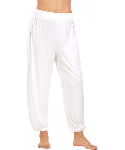 Tearaway Warm Up Sweatpants Women Side Split Snap Relaxed Fit Joggers Athletic Workout Pants Baggy Lounge Trousers 2 White $1...