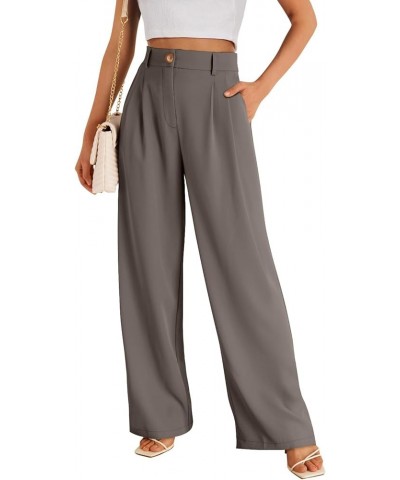 Womens Stretchy High Waisted Pants Trendy Skinny Business Work Casual Pencil Trousers with Pockets Mocha $22.32 Pants