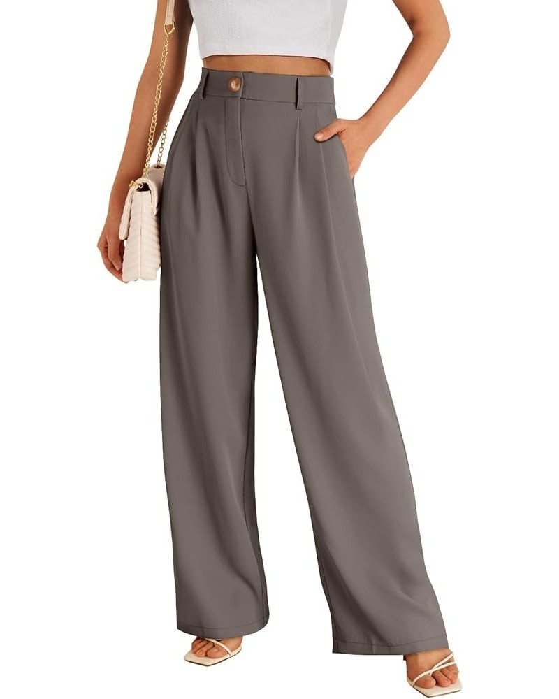 Womens Stretchy High Waisted Pants Trendy Skinny Business Work Casual Pencil Trousers with Pockets Mocha $22.32 Pants