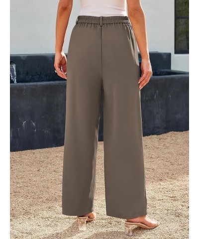 Womens Stretchy High Waisted Pants Trendy Skinny Business Work Casual Pencil Trousers with Pockets Mocha $22.32 Pants