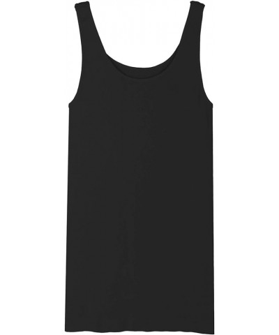 Women Seamless Premium Classic Tank Top, Made in U.S.A, One Size Black $25.19 Tanks