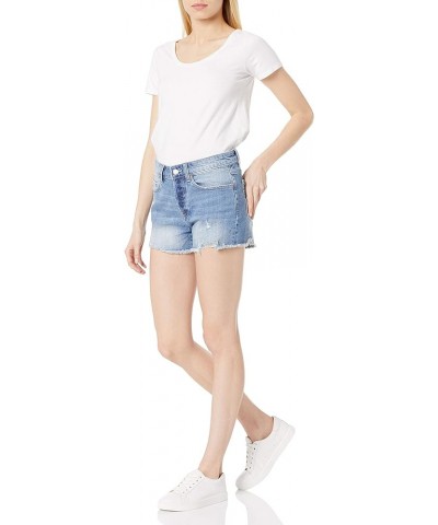 Women's Standard Sasha Vintage Mid-Rise Button-Fly Cutoff Denim Short Portofino $24.09 Shorts