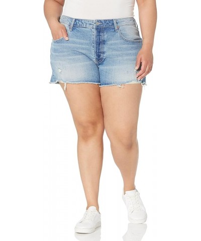 Women's Standard Sasha Vintage Mid-Rise Button-Fly Cutoff Denim Short Portofino $24.09 Shorts