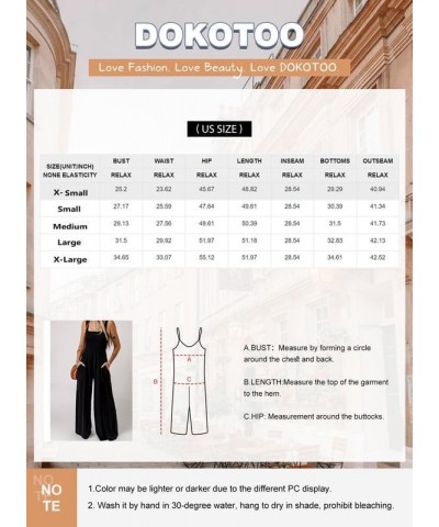 Women's Casual Loose Overalls Jumpsuits One Piece Sleeveless Wide Leg Long Pant Rompers With Pockets Moonlight Jade $17.42 Ju...