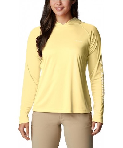 Women's Fork Stream Long Sleeve Hoodie Sunkissed/White Logo $21.45 Activewear